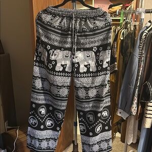 Elephant print pants